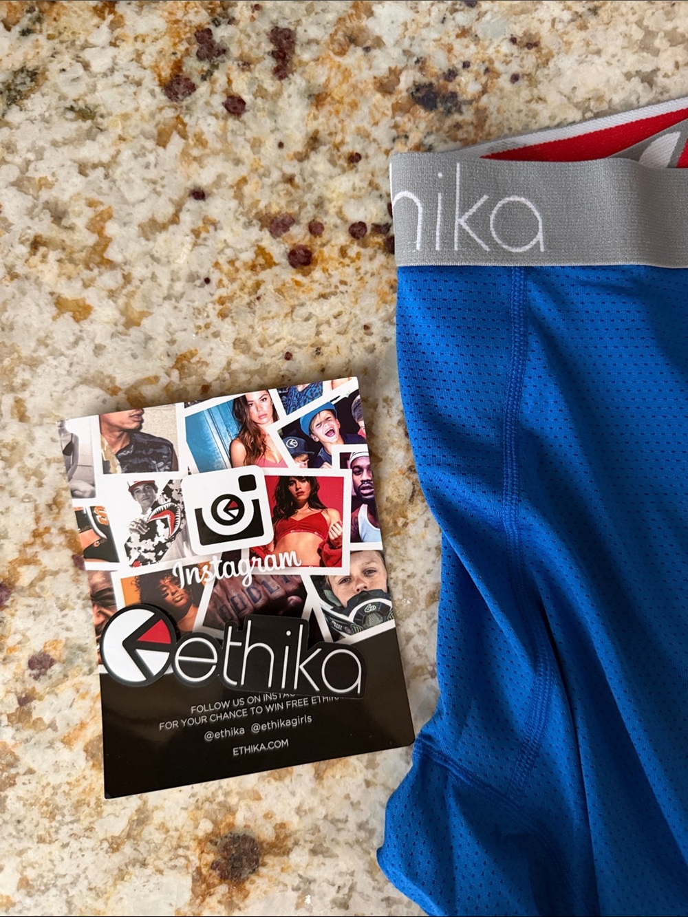 Ethika Men’s Blue 3/4 Tights - Medium NWT